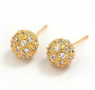 46-stone 21x10mm CZ BALL STUDS